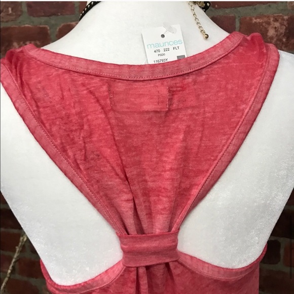 Plus Sz 0x Maurices Solid Knotted Back Tank - Picture 9 of 10